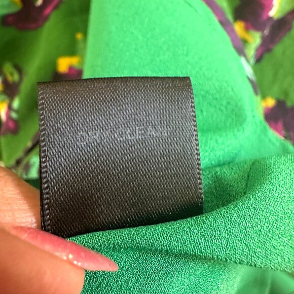 GREYLIN Silk Dress Floral Button Front Lined - Picture 6 of 16